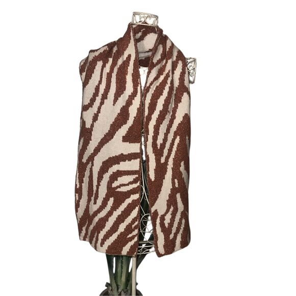 NEW WITH TAGS BEAUTIFUL Marcus Adler Zebra Print Terry Scarf One size - Soft - W - Picture 1 of 8